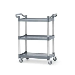 AmerBox Serveerwagen klein van polypropyleen - 3 planken