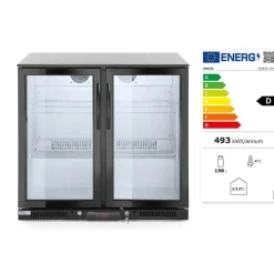 Arktic Backbar koelkast met dubbele deur 900x530x(h)865