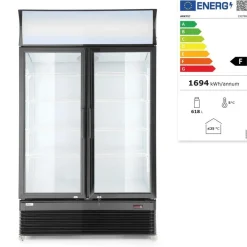 Arktic Backbar koelkast met lichtbak dubbele deur