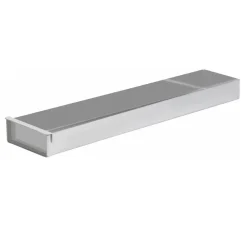 Bakplaat aluminium 3 randen (90º) - 30x20x5cm + Voorzetstuk