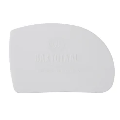 Baktotaal Deegkrabber Kunststof Asymmetrisch Wit 12x8,6cm