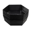 Bakvorm Karton Zeshoek Zwart 7,2x4cm (per stuk)