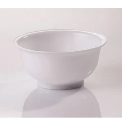 Beslagkom wit met voet 1 liter (Ø17 cm)