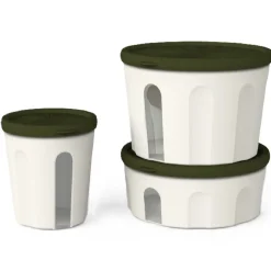 Biesse Bewaardoos Rond Luchtdicht Groen/Transparant 1,5L