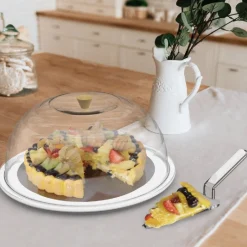 Biesse Stolp met Plateau en Taartschep Ø34x16cm