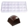 Bonbonvorm Chocolate World Ronde Kubus (21x) 27x19mm**