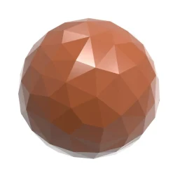 Bonbonvorm Chocolate World Bol Facet (24x) 25x12mm