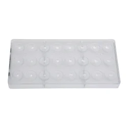 Bonbonvorm Chocolate World Bol Facet (24x) 25x12mm