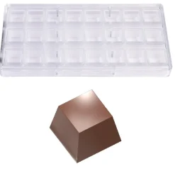 Bonbonvorm Chocolate World Kubus (24x) 26x18,5mm**