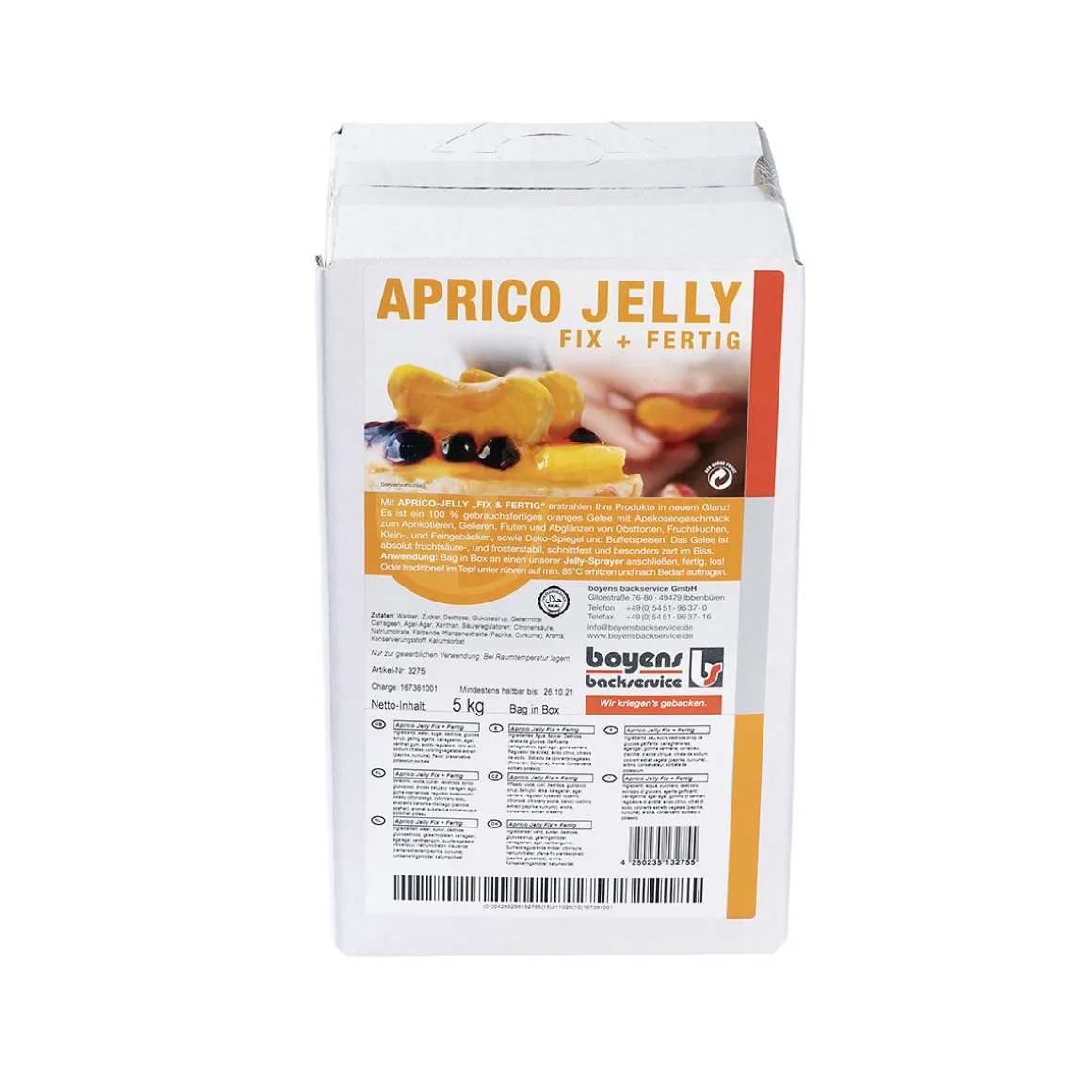Boyens Jelly Afdekgelei Abrikoos 5kg