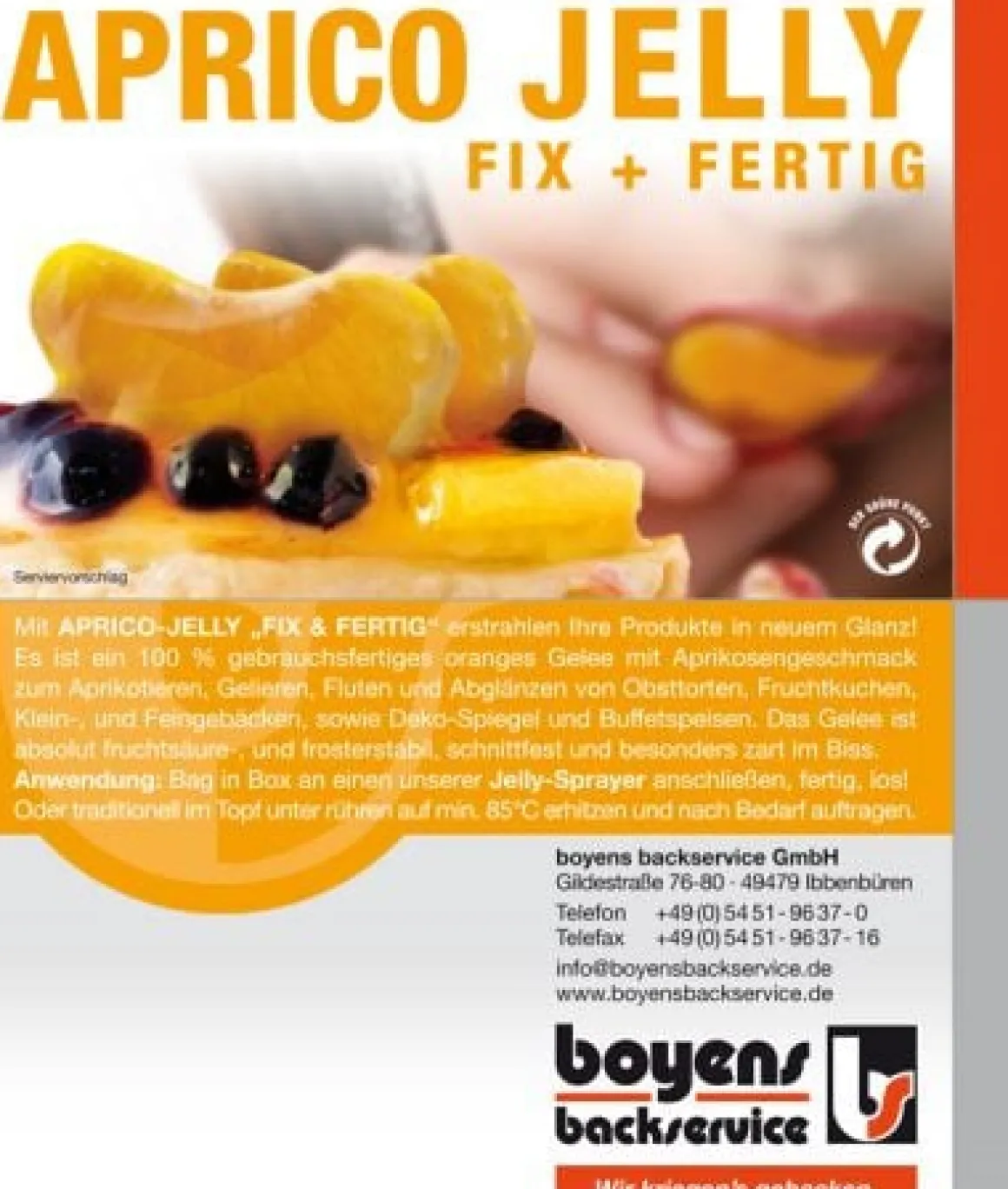 Boyens Jelly Afdekgelei Abrikoos 5kg