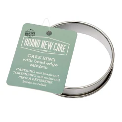 BrandNewCake Cakering met Kraalrand Ø8x2cm
