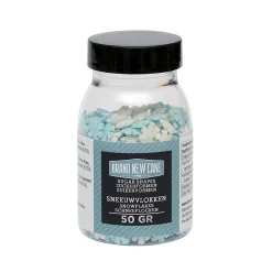 BrandNewCake Confetti Sneeuwvlokken Blauw/Wit 50gr.