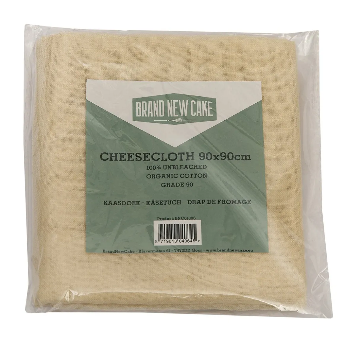 BrandNewCake Kaasdoek Ongebleekt Katoen 90x90cm