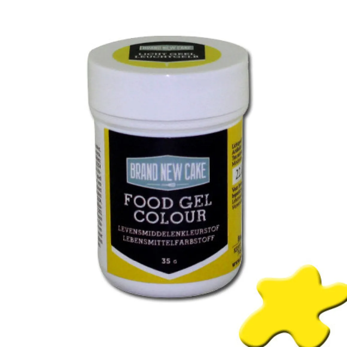 BrandNewCake Kleurstof Gel Licht Geel 35gr