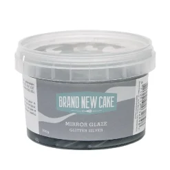 BrandNewCake Mirror Glaze Glitter Zilver 300g