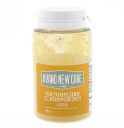 BrandNewCake Natuurlijke Kleurpoeder Geel 25g (vette massa)