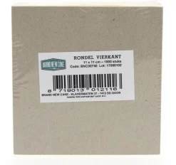 BrandNewCake Rondel Vierkant 11x11cm 1000 stuks