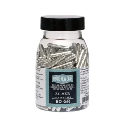 BrandNewCake Sugar Rods Metallic Zilver 80gr.