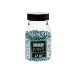 BrandNewCake Suikerparels Metallic Blauw 4mm 80gr.