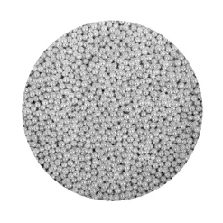 BrandNewCake Suikerparels Metallic Zilver 4mm 750gr.