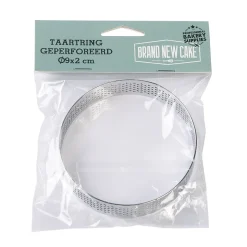BrandNewCake Taartring RVS Geperforeerd Ø9x2cm