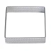 BrandNewCake Taartring RVS Vierkant Geperforeerd 8x2cm**