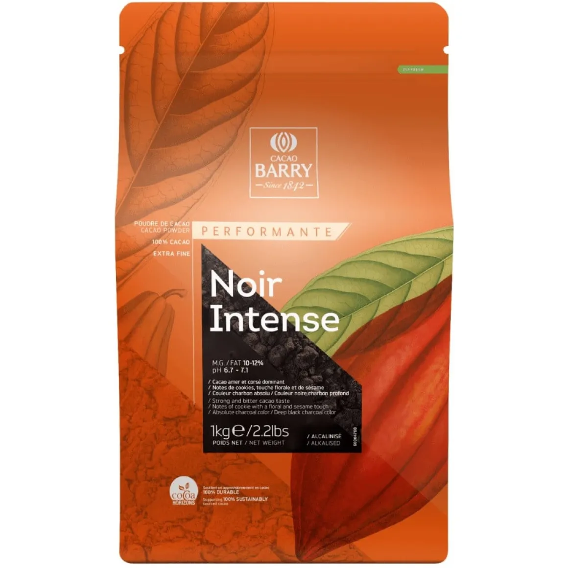 Callebaut Cacaopoeder Noir Intense 1kg
