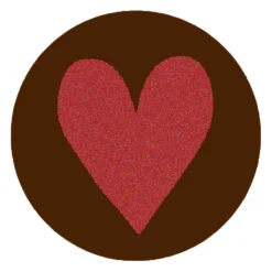 Callebaut Chocoladedecoratie Munt met Hart 280st.**