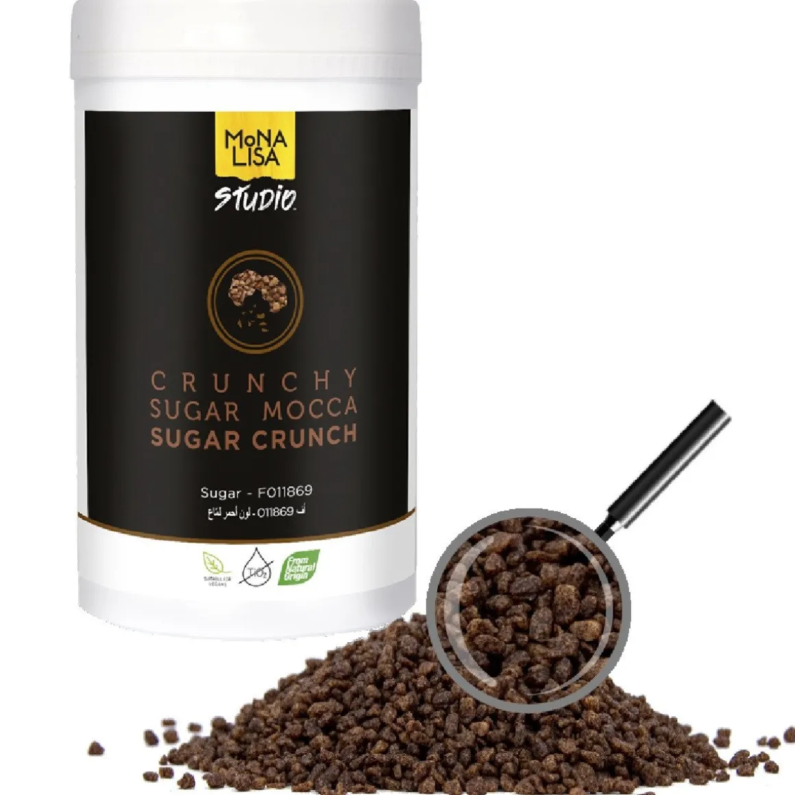 Callebaut Suiker Crunch Mocca 350g**