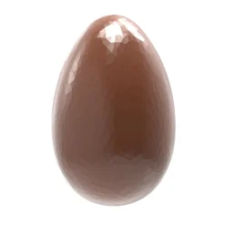 Chocolade Holvorm Chocolate World Ei Facet (6x) 86x56x30mm