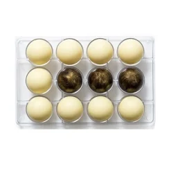 Chocolade Holvorm Halve Bol (12x) Ø50 mm