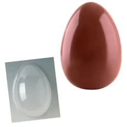 Chocolade Holvorm Pasen Half-Ei Glad 22x16x8,5cm.
