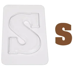 Chocoladebloklettervorm 200 gr. Letter S