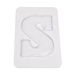 Chocoladebloklettervorm 200 gr. Letter S
