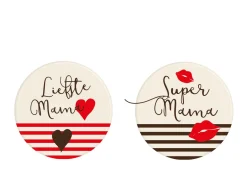 Chocoladedecoratie Liefste Mama Rond Ø3cm 54st.