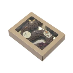 Chocoladeletterdoos Klein GK1 Kraft / Goud 3st