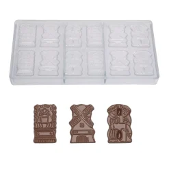 Chocolademal Chocolate World Vintage (12x) 53x36x3mm