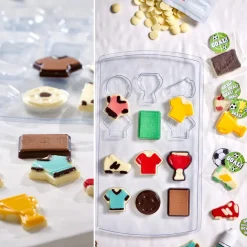 Chocolademal Kit Voetbal (12) (Incl. zakjes en stickers)