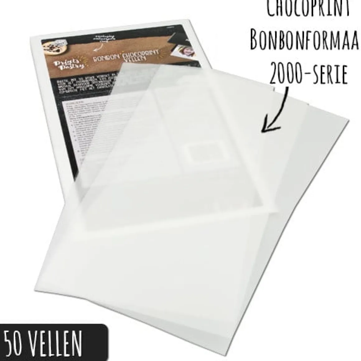Chocoprint sheets Bonbon-formaat 2000-serie (50 vellen)