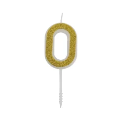 Cijferkaars Goud Glitter #0