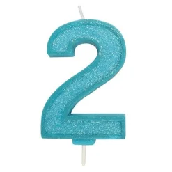 Culpitt Cijferkaars #2 Blauw met Glitter