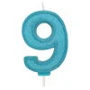 Culpitt Cijferkaars #9 Blauw met Glitter