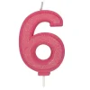 Culpitt Cijferkaars #6 Roze met Glitter