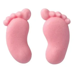 Culpitt Suikerdecoratie Babyvoetjes roze 100st.