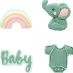 Culpitt Suikerdecoratie Geboorte Groen 25mm 12st.