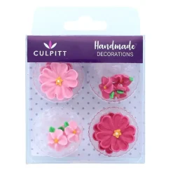 Culpitt Suikerdecoratie Madeliefjes Assortiment Roze 14st.