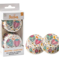 Cupcake Vormpjes Ballon Ø50x32(h)mm 36 stuks