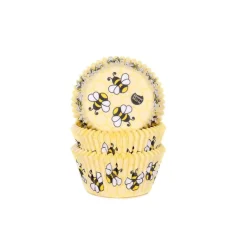Cupcake Vormpjes HoM Bijtjes 50x33mm. 50st.