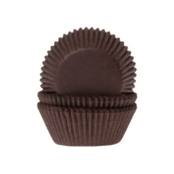 Cupcake Vormpjes HoM Bruin 50x33mm. 500st.